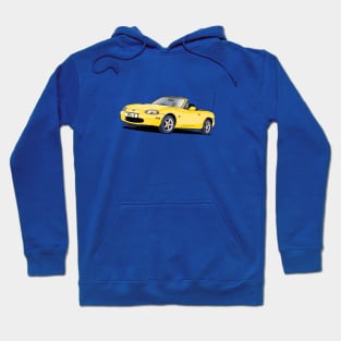 Mazda MX-5 Mk.2 in yellow Hoodie